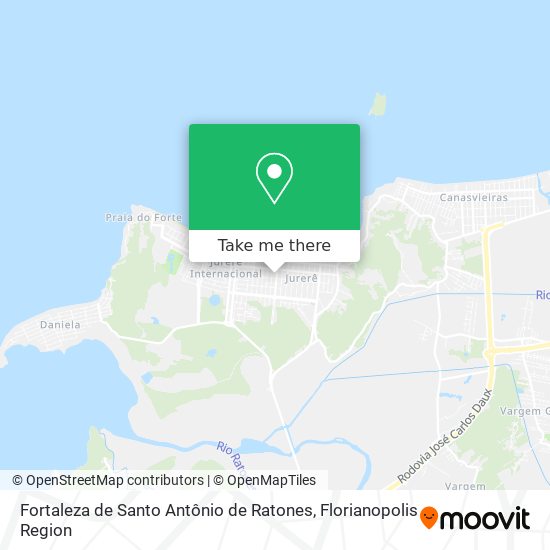 Mapa Fortaleza de Santo Antônio de Ratones