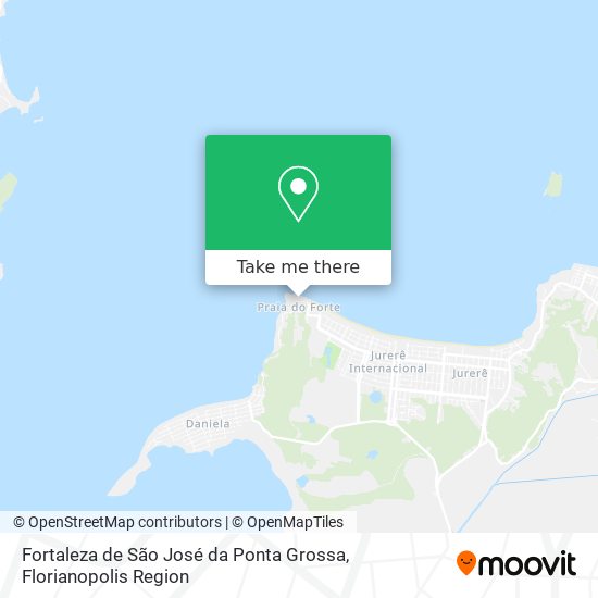 Mapa Fortaleza de São José da Ponta Grossa