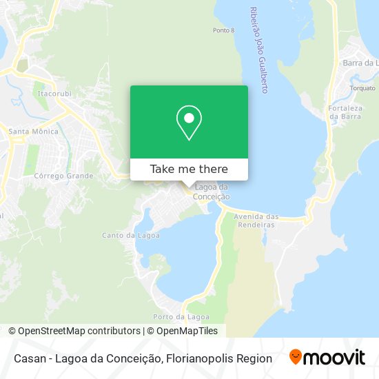 Casan - Lagoa da Conceição map