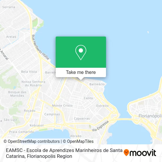 EAMSC - Escola de Aprendizes Marinheiros de Santa Catarina map