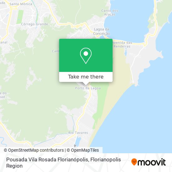 Pousada Vila Rosada Florianópolis map