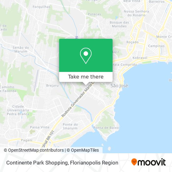 Continente Park Shopping map