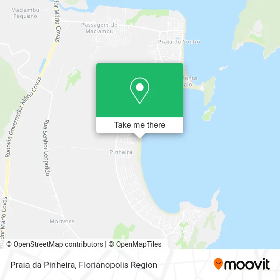 Praia da Pinheira map