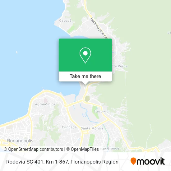 Rodovia SC-401, Km 1 867 map