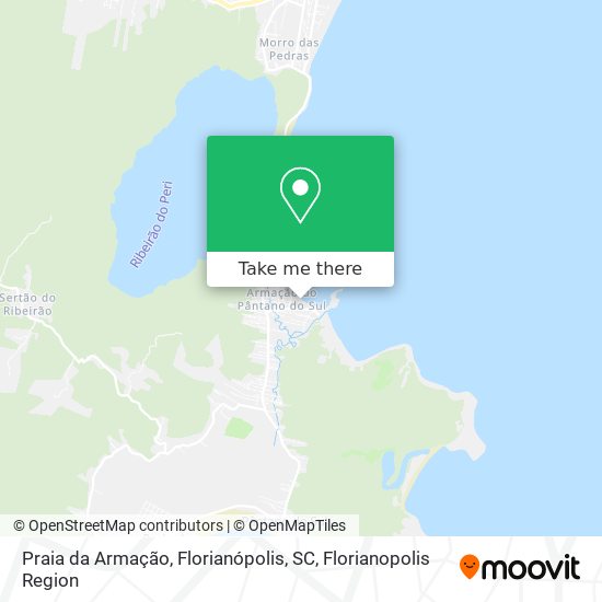 Praia da Armação, Florianópolis, SC map