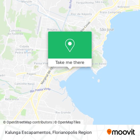 Kalunga Escapamentos map
