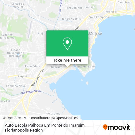 Auto Escola Palhoça Em Ponte do Imaruim map