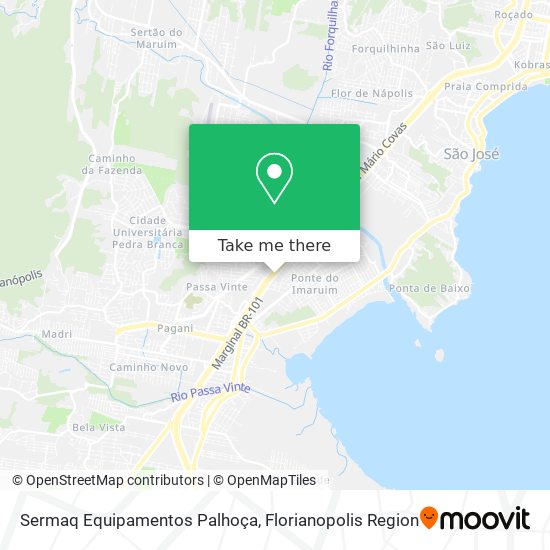 Sermaq Equipamentos Palhoça map