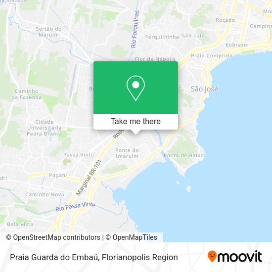 Praia Guarda do Embaú map