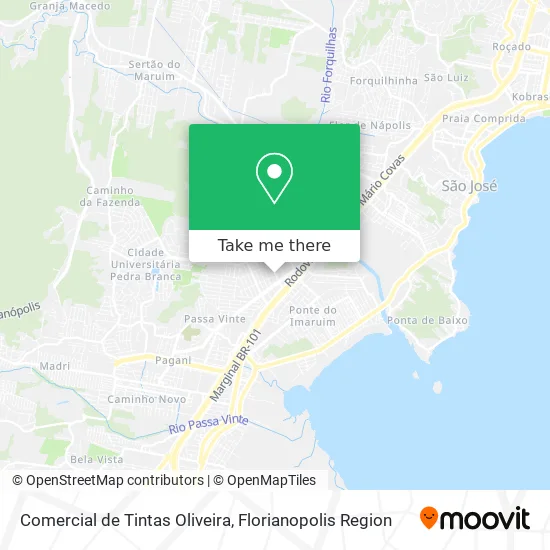 Comercial de Tintas Oliveira map