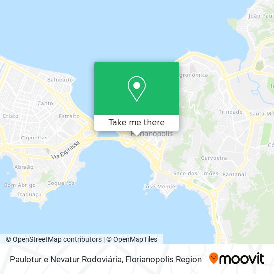 Paulotur e Nevatur Rodoviária map