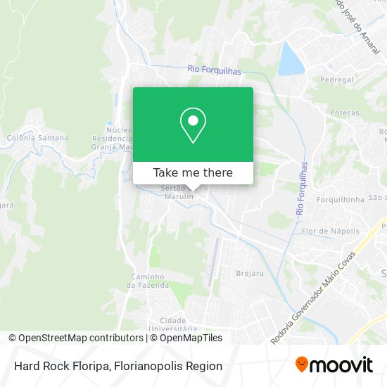 Hard Rock Floripa map