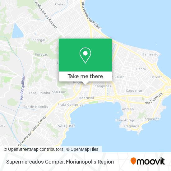 Supermercados Comper map