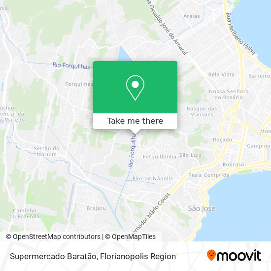 Supermercado Baratão map