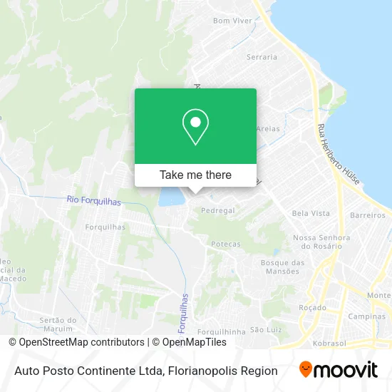 Auto Posto Continente Ltda map