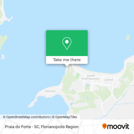 Praia do Forte - SC map