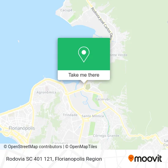 Mapa Rodovia SC 401 121
