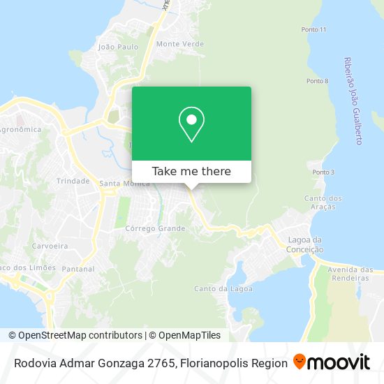 Rodovia Admar Gonzaga 2765 map