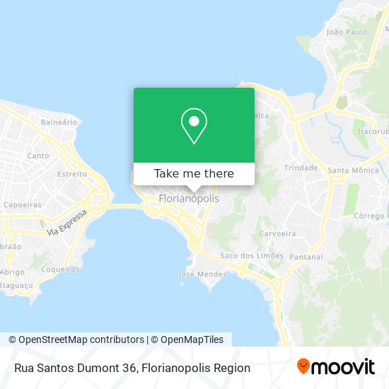 Mapa Rua Santos Dumont 36