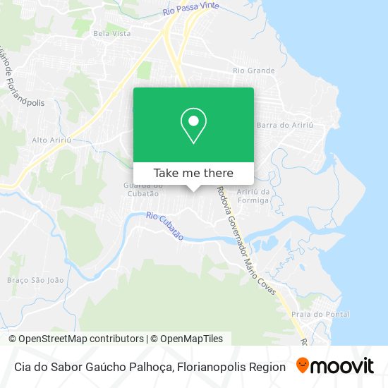 Cia do Sabor Gaúcho Palhoça map