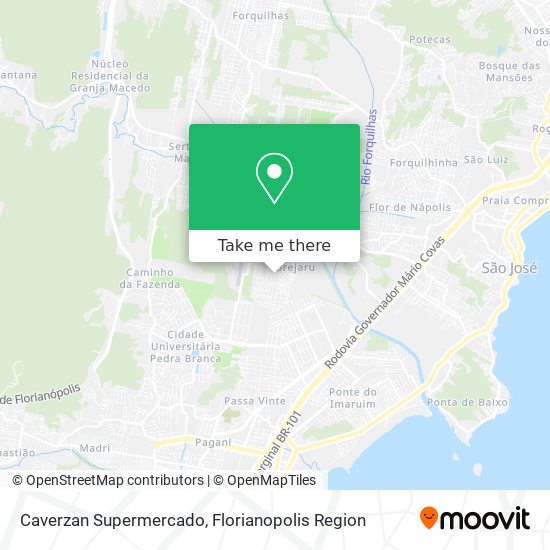 Caverzan Supermercado map
