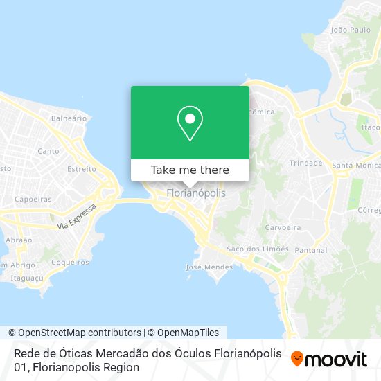 Rede de Óticas Mercadão dos Óculos Florianópolis 01 map