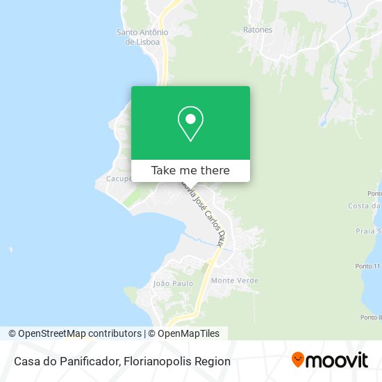Casa do Panificador map