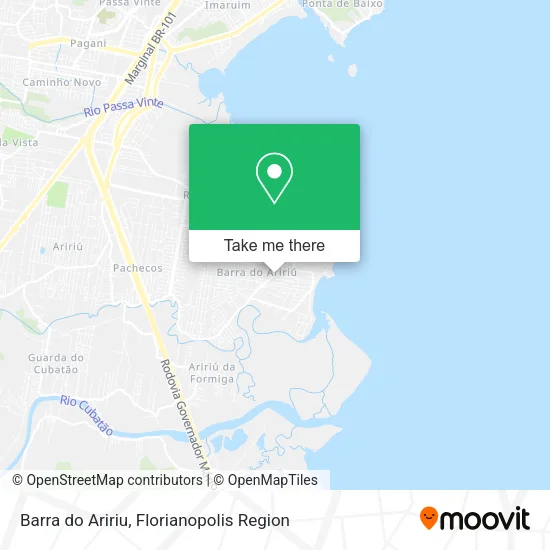 Barra do Aririu map