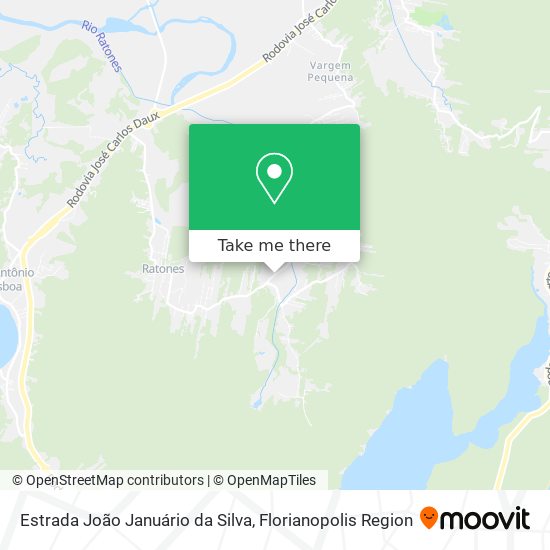 Mapa Estrada João Januário da Silva