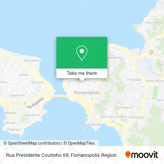 Rua Presidente Coutinho 69 map