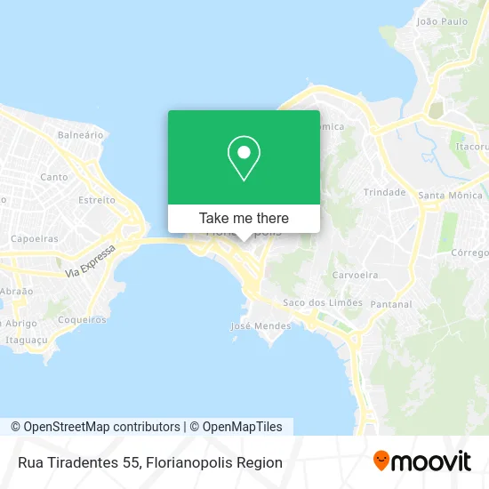 Rua Tiradentes 55 map