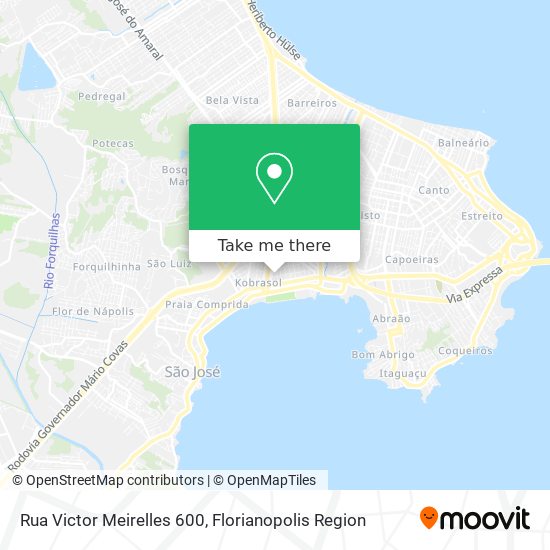 Mapa Rua Victor Meirelles 600