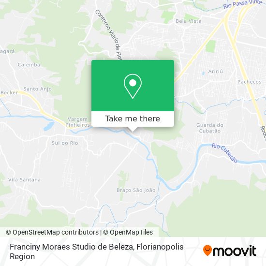 Mapa Franciny Moraes Studio de Beleza