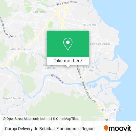 Coruja Delivery de Bebidas map
