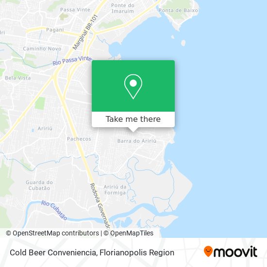 Cold Beer Conveniencia map