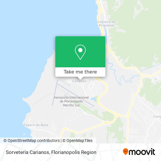 Sorveteria Carianos map
