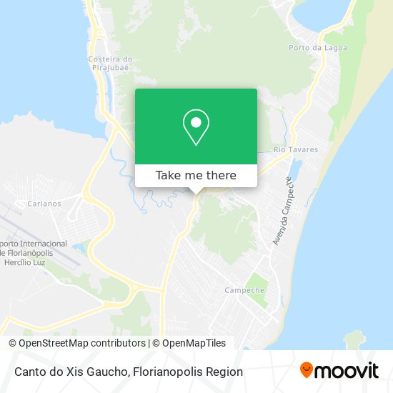 Canto do Xis Gaucho map