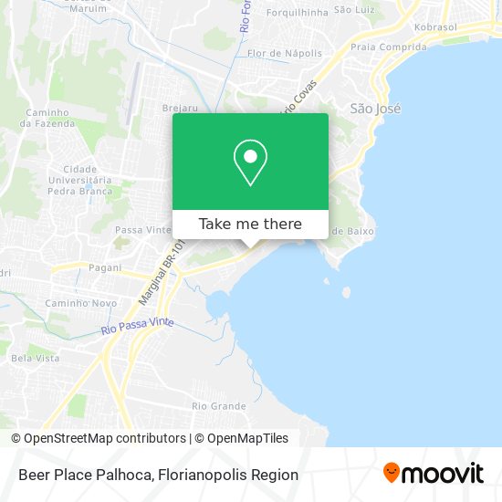 Beer Place Palhoca map