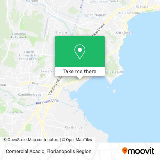 Comercial Acacio map