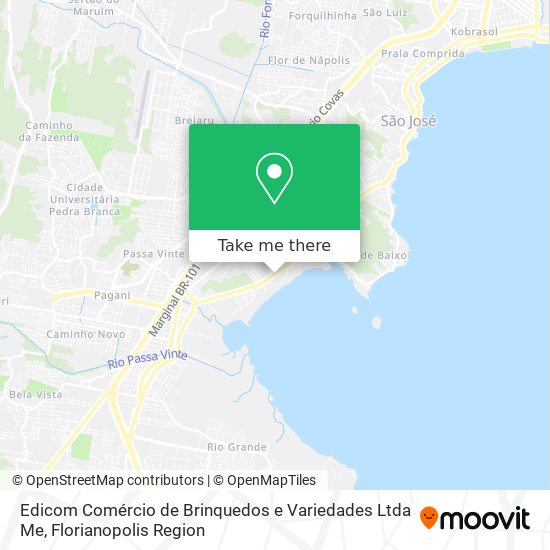 Edicom Comércio de Brinquedos e Variedades Ltda Me map