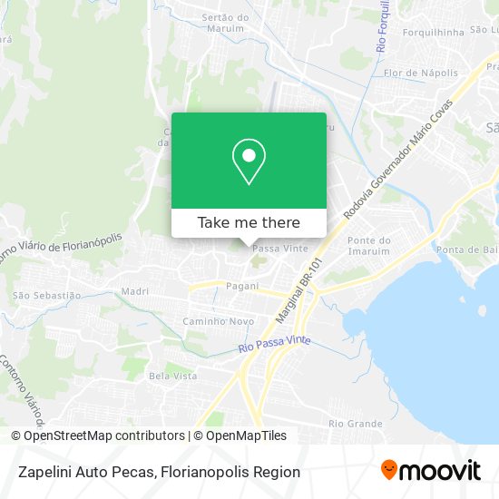 Zapelini Auto Pecas map