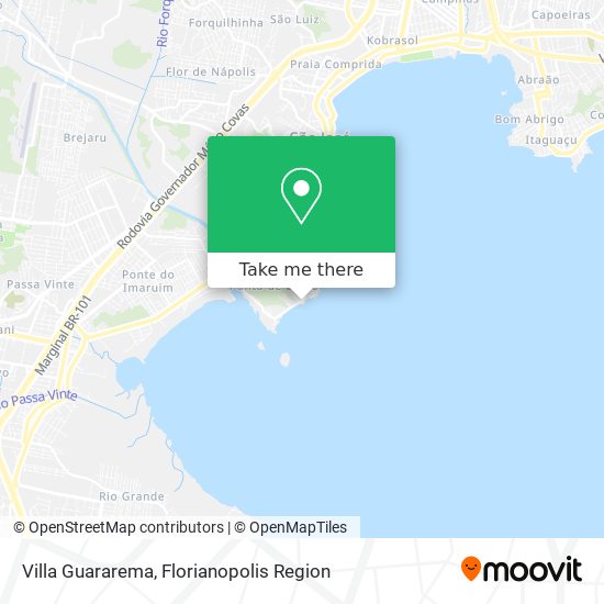 Villa Guararema map
