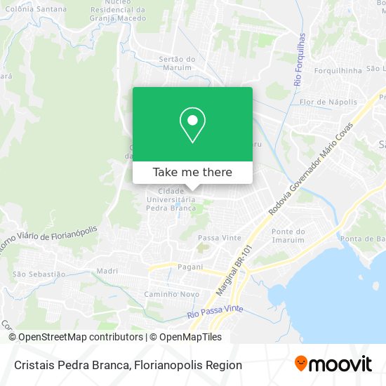 Cristais Pedra Branca map