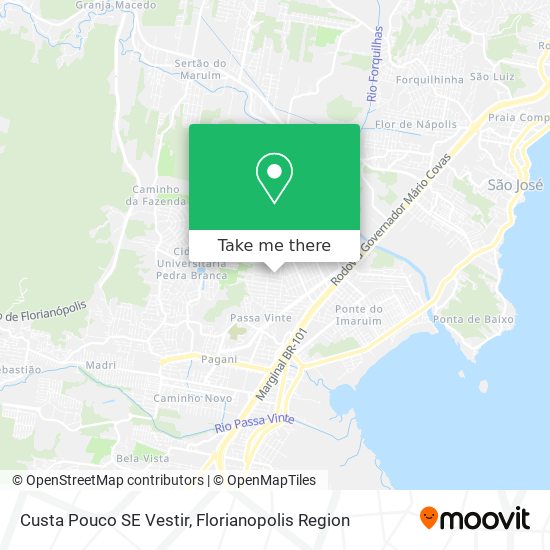 Custa Pouco SE Vestir map