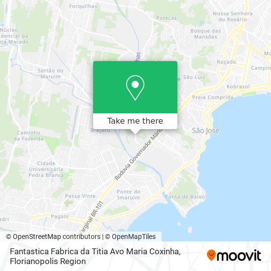 Fantastica Fabrica da Titia Avo Maria Coxinha map
