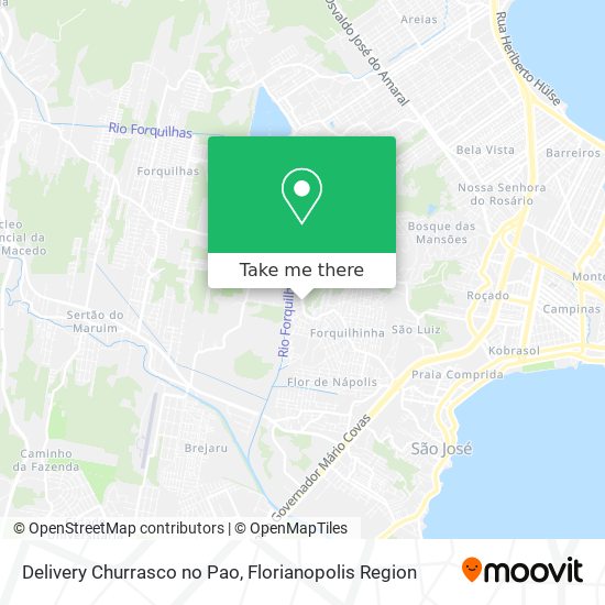 Mapa Delivery Churrasco no Pao