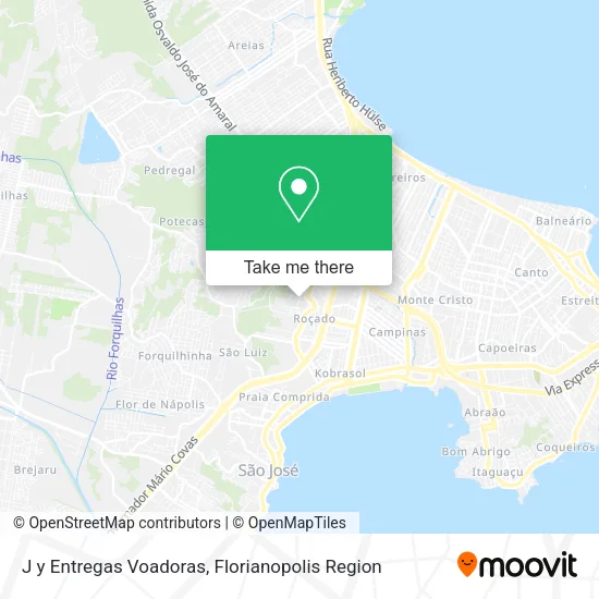 J y Entregas Voadoras map