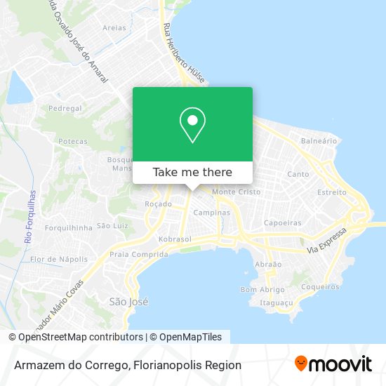 Armazem do Corrego map