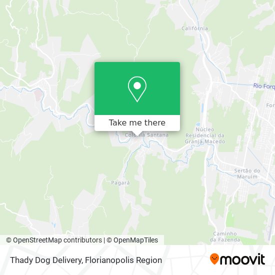 Thady Dog Delivery map