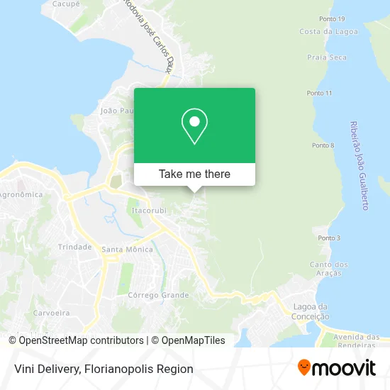 Vini Delivery map